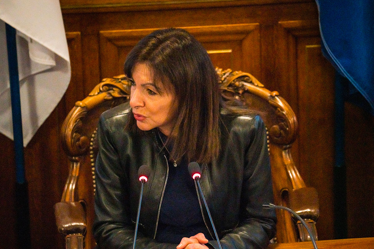 Anne Hidalgo, au Conseil de Paris en 2022, Crédit Jeanne Accorsini/SIPA