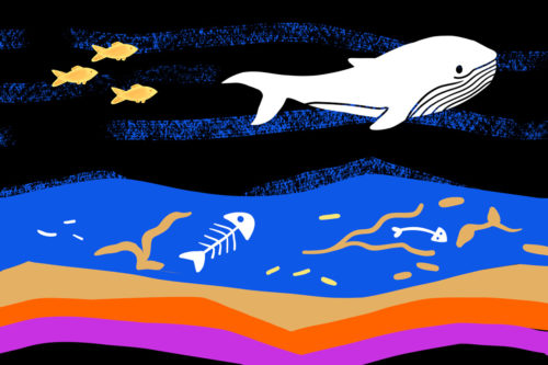 Bandeau illustrant les énergies fossiles, Illustration Laureline Lecossois