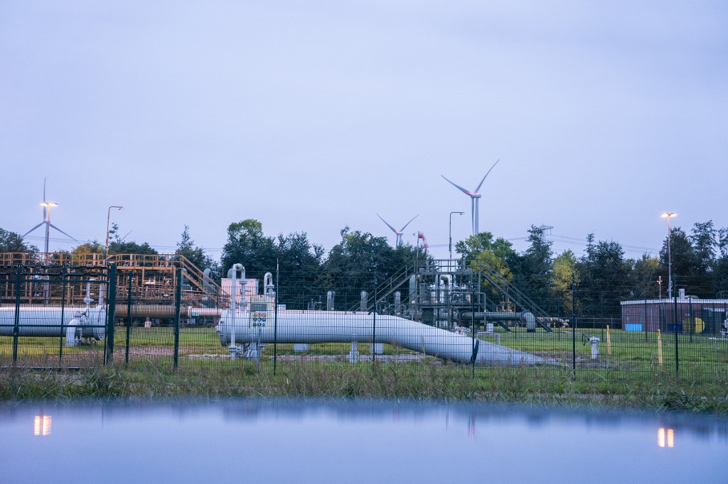 L'une des locations d'extraction de gaz, à Groningen, Pays-Bas