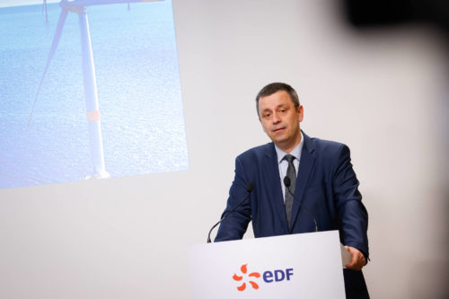 Luc Rémont, PDG de EDF, présente les résultats annuels 2022 du groupe