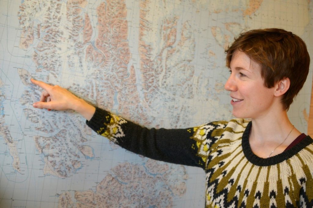 La glaciologue Heidi Sevestre à l’université de Longyearbyen en Norvège