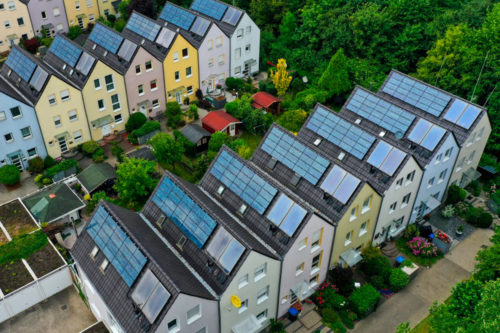 Exemple d'installation solaire an Allemagne. Crédit INA FASSBENDER / AFP