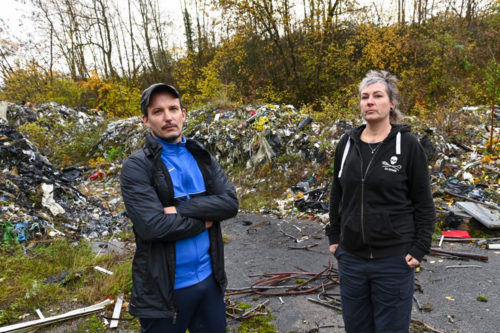 Amas de déchets à Rédane, Crédit JEAN-CHRISTOPHE VERHAEGEN / AFP