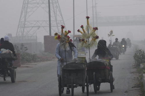 Smog à Lahore, au Pakistan