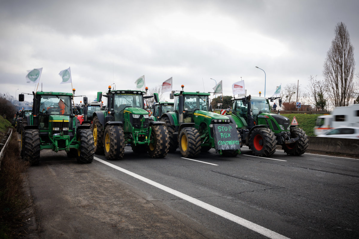 Manifestation des agriculteurs contre le pacte vert européen