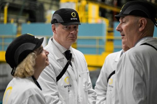 Bruno Le Maire en visite sur le site d'Orano de La Hague, usine de retraitement du combustible nucléaire