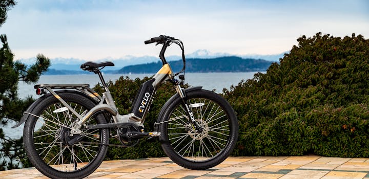 vélo électrique devant mer